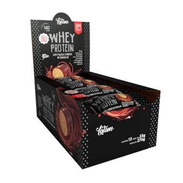 Imagem de Latam Fit Whey Protein, Pacoca com Cobertura de Chocolate, Zero Açúcar, 12 Unidades de 23g, 30% Proteína