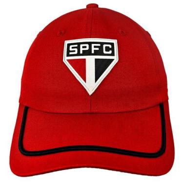 Imagem de Bone Sao Paulo Aba Curva Conforto Bordado Ajustavel Oficial - SuperCap