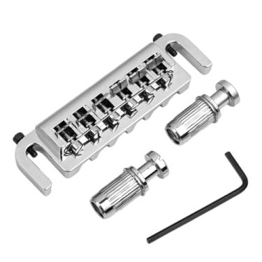 Imagem de DIAO79NI Ponte ajustável envolvente Tailpiece design combo totalmente intocável para Epiphone Les Paul Junior/Special (cromado)