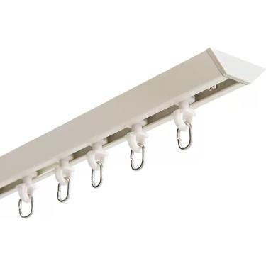 Imagem de Faixa de cortina do teto da cortina do ZCX, divisor de sala de haste de cortina de alumínio pesado com kits completos divisor de sala para privacidade, branco, 1,5m/4,9ft