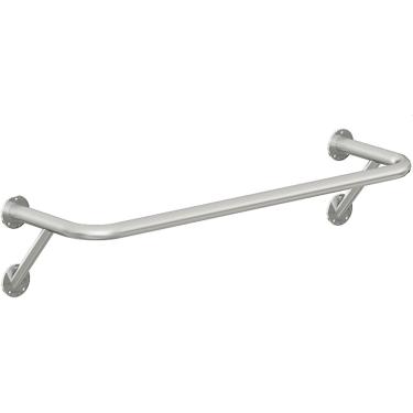 Imagem de Rack de roupas montadas na parede, roupas de parede de aço inoxidável Rail Rail Roupas destacáveis ​​Roda de vestuário pesada para armazenamento de armário Varejo Display Rous para armário,