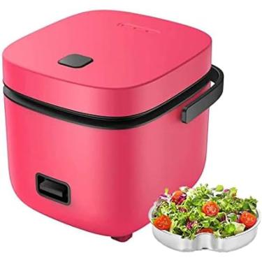 Imagem de Poente de arroz perfeito pequeno para 2, panela de arroz japonês 1,2 litro, panela de arroz sem pau com vapor, rosa