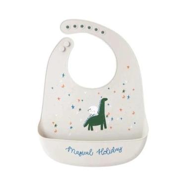 Imagem de Babador de Bebê de Silicone à Prova d'Água - Ajustável com Design de D