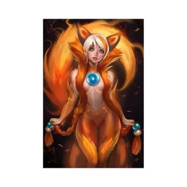 Imagem de Sexy Anime Girl Fitness Nádegas Impressão Em Tela Arte Poster Para Sal