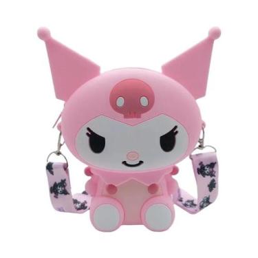 Imagem de Kawaii Hello Kitty Bolsa De Silicone Pequena Bolsa Fashion Sanrio Prin