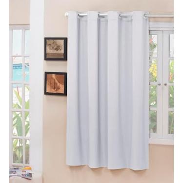 Imagem de Cortina Blecaute Tecido Branco Gelo 1,40x1,50 Janela Porta