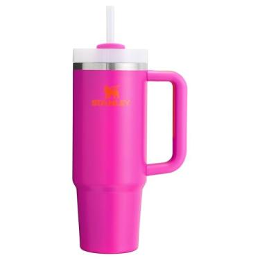 Imagem de Stanley Copo Quencher H2.0 FlowState de aço inoxidável isolado a vácuo com tampa e canudo para água, chá gelado ou café, smoothie e mais, violeta vívido, 850 g