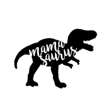 Imagem de Adesivo de vinil Mamasaurus Funny T Rex Mom Life|Carros Caminhões Vans Paredes Laptop| Preto |14 x 10 cm | CCI1617