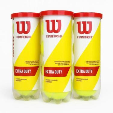 Imagem de Bola de Tênis Wilson Championship Extra Duty 3 Tubos