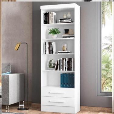 Imagem de Livreiro Turim com Prateleiras Suporte para livros branco - Mobiliar H
