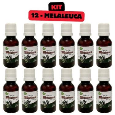 Imagem de Kit 12 Óleos de Melaleuca 30mL Tea Tree Aroeira Cosmética - Cuidados N