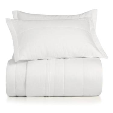 Imagem de Jogo de Colcha King 3 Peças Altenburg Algodão Lux 200 Fios Branco