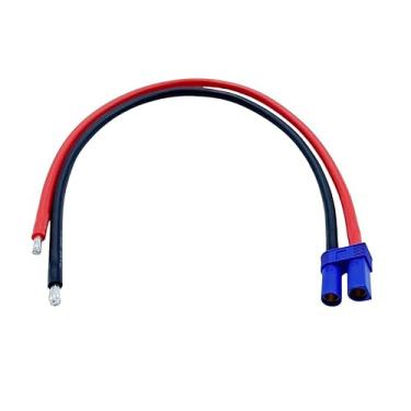 Imagem de 1.2ft EC5 Female Pigtails Cable,Soft Silicone Thread 10AWG Banana Connector for RC Airplane Quadcopter FPV Drone Lipo Battery ESC (39CM)