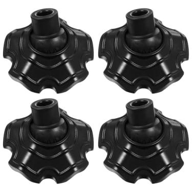 Imagem de VOSAREA 4 peças de protetores de pés para cadeira de acampamento ao ar livre, pernas de mesa, sem deslizamento, capas para pés de móveis