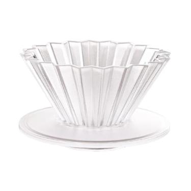 Imagem de WeiLaiKeQi Copo de filtro de café de resina, máquina de café manual, coador de portátil para cozinha e, Claro E Claro