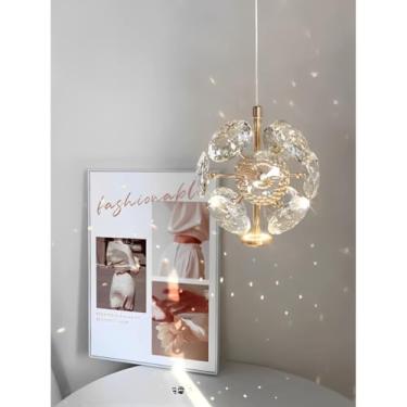 Imagem de Mini Lustre Luxuoso de Cristal Discos Perfeito para Quarto