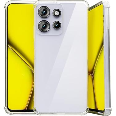 Imagem de Capa Protetora Compatível_Motorola Moto EDGE 60 FUSION TPU Flexível Transparente com Proteção para Câmera