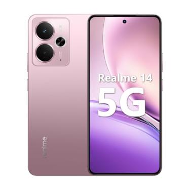 Imagem de martphone Realme 14 5G 12 GB de RAM/512GB, /Tela 6.67"/120Hz Ultra-smooth, NFC - Warrior Pink