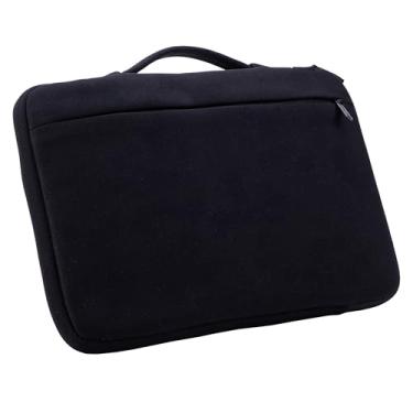 Imagem de Case-it Capa de neoprene para laptop, notebook/tablet de 13 polegadas compatível com MacBook Air/Pro - material durável - forro de lã macia - abertura lateral com zíper - alça - LAP-514-NEOBlack