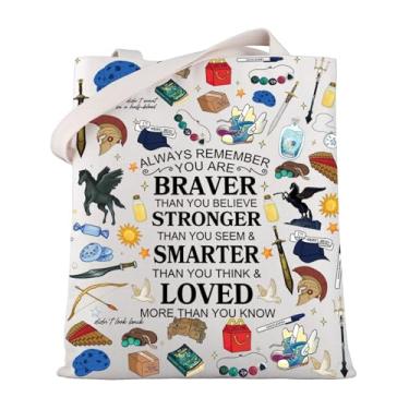 Imagem de WSNANG Sacola de lona Camp Half Blood Gift Camp Half Blood Horse Bolsa de compras reutilizável para fãs de Percy, presente Pegasus Zeus, Alwaycamp Tb, One Size, Moderno