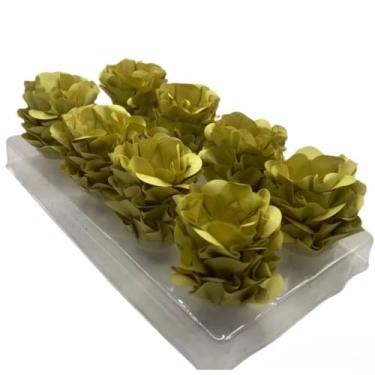 Imagem de Kit Forminhas para Doces Finos Formato Flor Para Festa 40/80/120 Aniversário Batizado Casamento(ERVA DOCE,KIT 120 FORMINHAS)