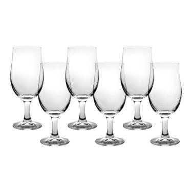 Imagem de Conjunto de 6 Taças para Cerveja Draft em Vidro, 380ml, Transparente, Estilo Moderno