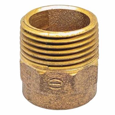 Imagem de Conector de bronze 28 mm  x 1" Macho-Bolsa Água Quente e Fria e Gás - 
