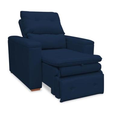 Imagem de Poltrona Do Papai Retrátil Confortável Reclinável Suede Onix - SRJ Móv