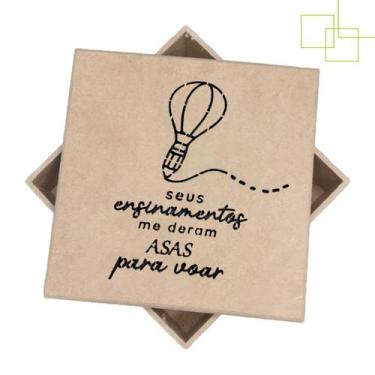 Imagem de Presente Especial Para Professores Caixinha Decorada Multiuso 12x12x5 