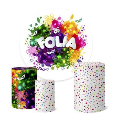 Imagem de Trio Capas Cilindro + Painel Redondo 1,50m Carnaval - Fadrix, K1CNV001