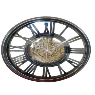 Imagem de Relogio De Parede  Madeira Design Vintage  30Cm Decorativo