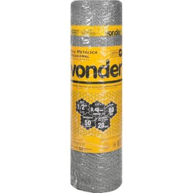 Imagem de Tela Metálica Viveiro Hexagonal Malha 1/2'' 26 Bwg x 0,8m com 50 metros Vonder