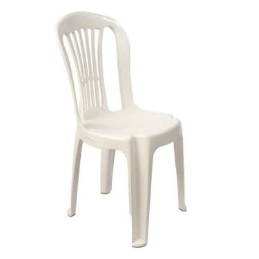 Imagem de Cadeira de Plástico Polipropileno Reforçada Para Igreja Restaurante Ba