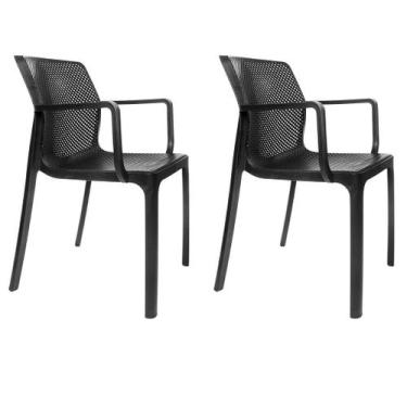 Imagem de Kit 2 Cadeiras Sardenha Polipropileno Mesa Jantar Cozinha Varanda Jard