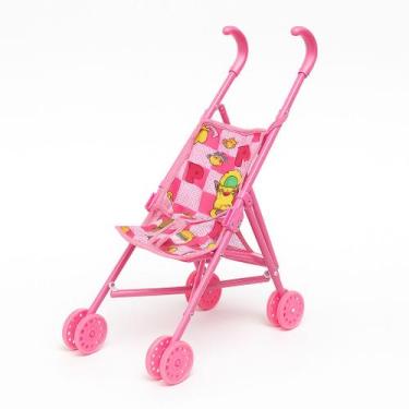 Imagem de Carrinho De Boneca Dobravel Para Passeio Plástico - 99 Toys