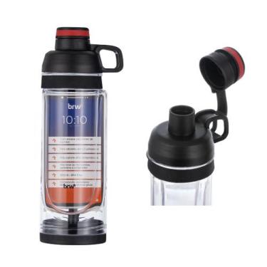 Imagem de Garrafa Plástica 500ml BRW Porta Celular com Tampa Rosqueável Academia