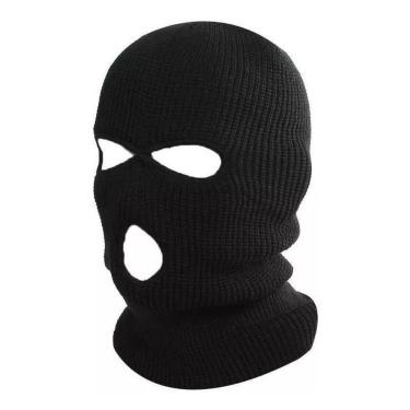 Imagem de Touca Ninja Balaclava 3 Furos Motoqueiro Preto