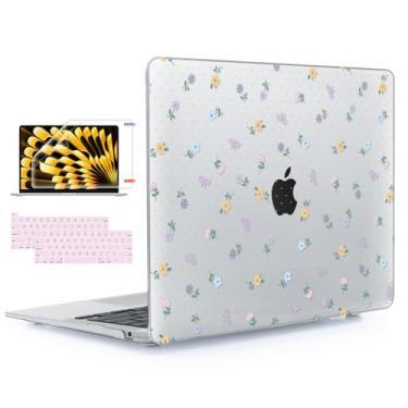 Imagem de YSCLBAHUK Capa para MacBook Pro de 13 polegadas M2 M1 A2338 2022 2021-2016 versão A2251 A2289 A2159 A1989 A1706 com Touch Bar serve para Touch ID, capa de plástico com estampa impressa para teclado