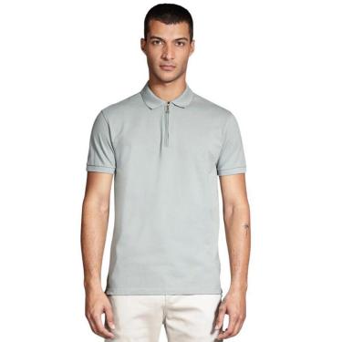 Imagem de Polo casual Aramis Piquet Zíper verde Tamanho:XGG;Cor:-Masculino