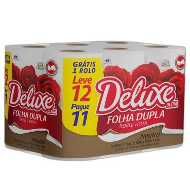 Imagem de Papel Higiênico Deluxe Folha Dupla 20M L12P11
