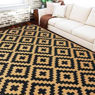 Imagem de Tapete ao ar livre SAND MINE Tapetes reversíveis de plástico 6' x 9'