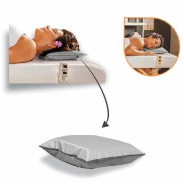 Imagem de Travesseiro Confort Para Maca E Manta Térmica Estética Bioterm Cinza -
