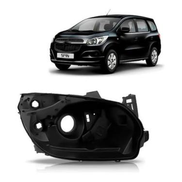 Imagem de Carcaça Farol Manual Spin / 2009 A 2014  Lado Esquerdo (Motorista) - R