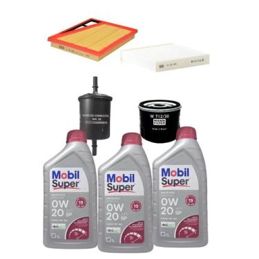 Imagem de Kit Revisão 3 Litros de Óleo Mobil 0W20 API SP ILSAC GF-6 Sintético + 