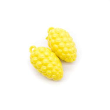 Imagem de Pingente Cacho de Uva Acrílico Amarelo 15x30mm 10pçs 35g - Macall