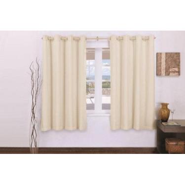 Imagem de Cortina Blackout Sala/Quarto em Tecido 200 x180 Bege Claro  Admirare