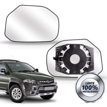 Imagem de Lente Retrovisor Palio 2009 A 2015 Adventure Strada Com Base - BLAWER,