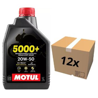 Imagem de Óleo Motor 4t 5000+ 20w50 Motul 12 UN Semissintético