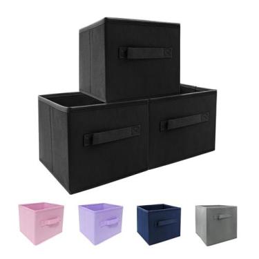 Imagem de Caixas de armazenamento EBIGIC Kids 23x19x19cm, tamanho pequeno, tecid