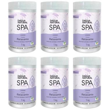 Imagem de Kit 6 Potes Creme Relaxante Dagua Natural Spa Lavanda 1kg Óleo de Copa